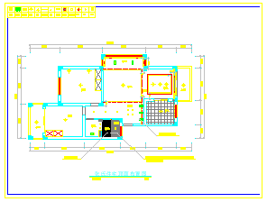 鑒湖景園室內(nèi)裝修CAD平面設(shè)計解析