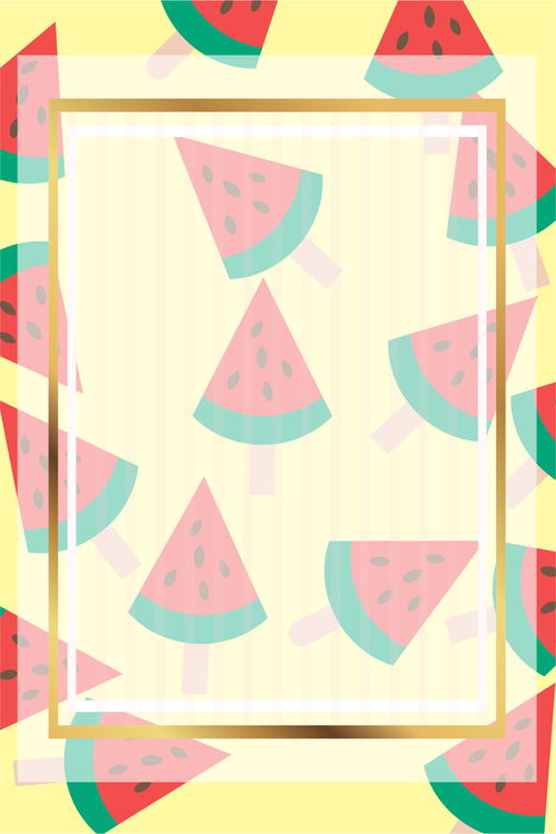 清新簡約的西瓜平面廣告 免費(fèi)矢量圖與創(chuàng)意素材指南